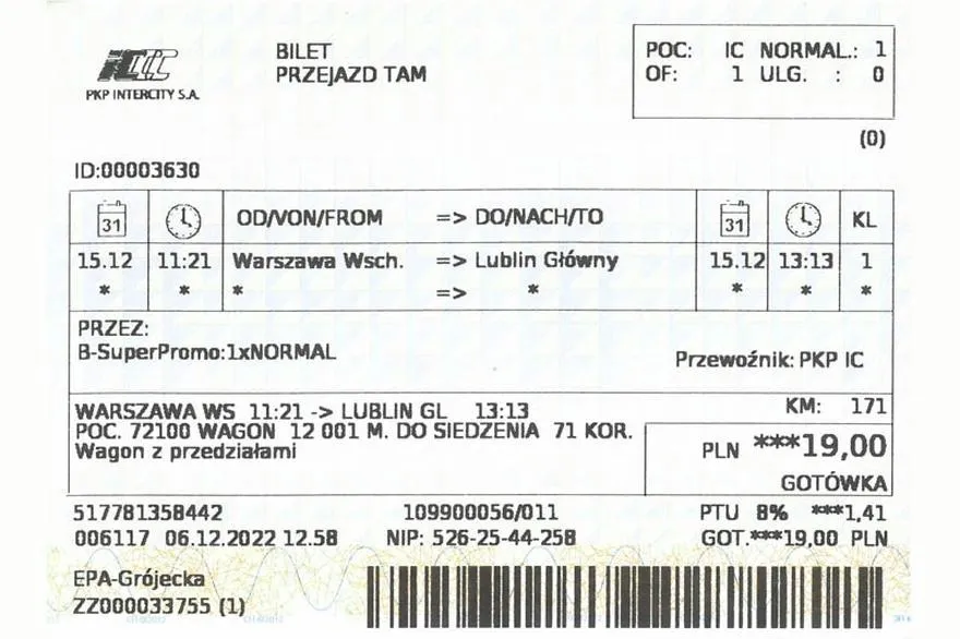 Bilet PKP: jak długo jest ważny i od czego zależy termin przejazdu?