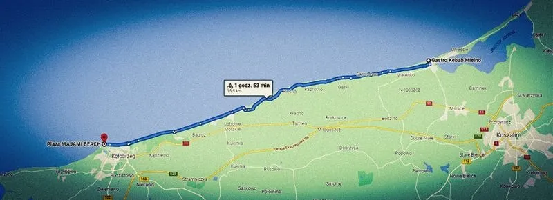 Sprawdź, ile km jest z Mielna do Kołobrzegu i poznaj najkrótsze trasy