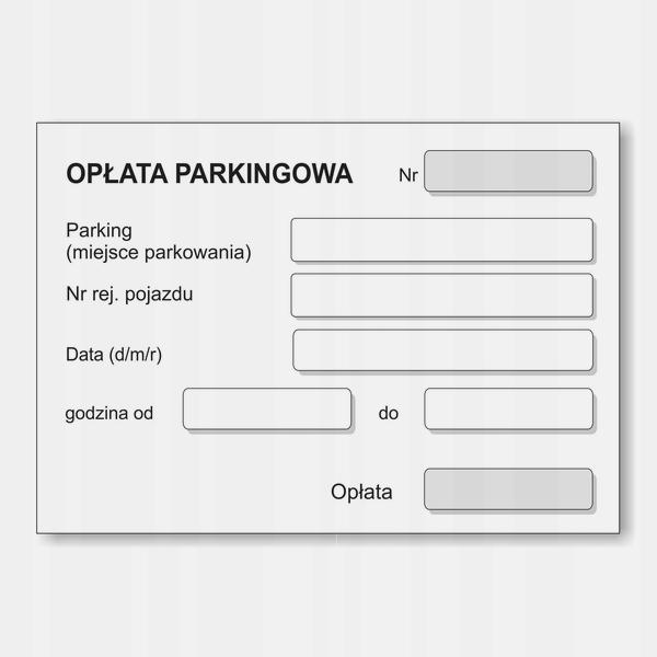 Bilet parkingowy VAT