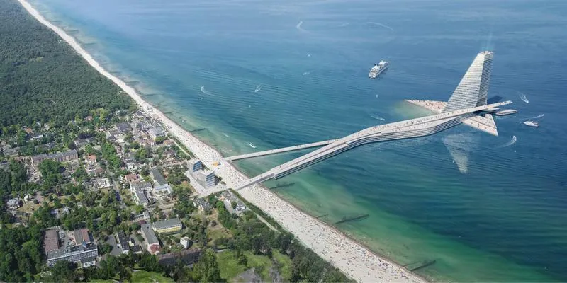 Plaża i jezioro Jamno