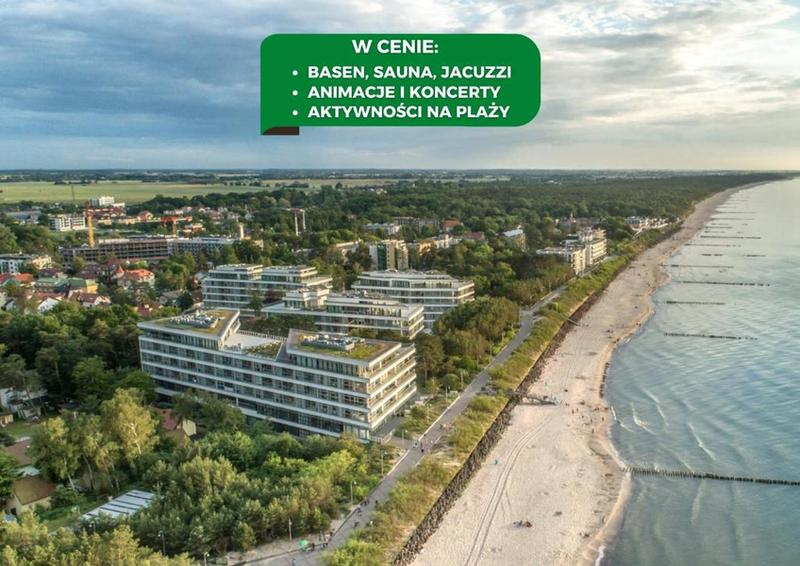 Plaża i promenada w Mielnie