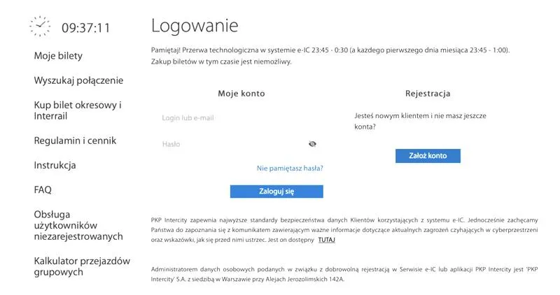 Reklamacja biletów PKP
