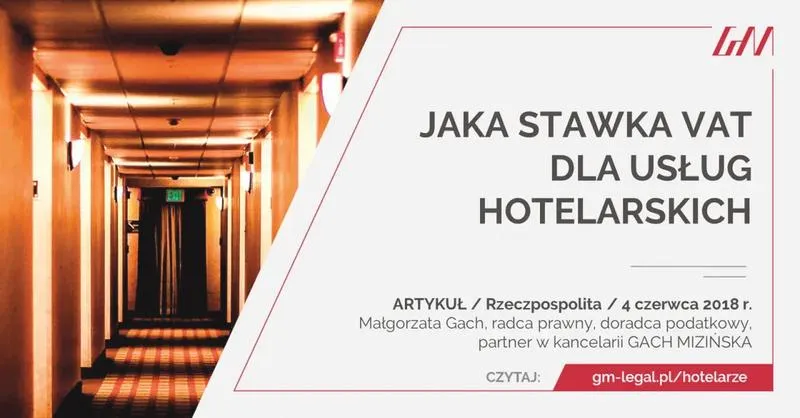 Rodzaje noclegów i VAT