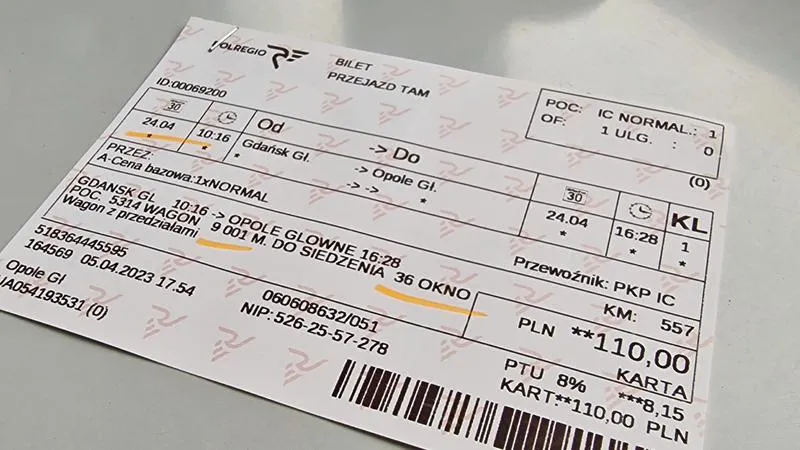 Ważność biletów PKP