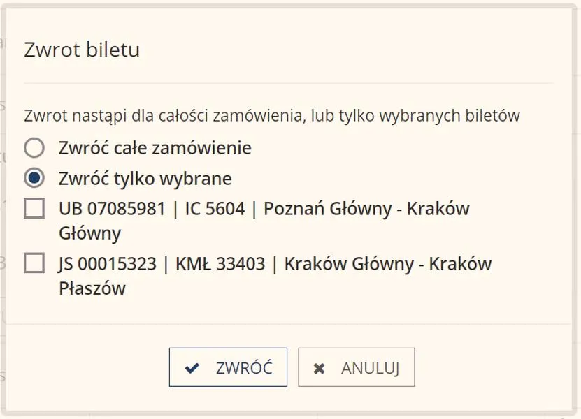 Zakup biletów online